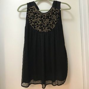 Beautiful black and gold blouse!